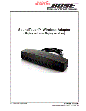 Bose-Soundtouch-wa-sm维修电路原理图.pdf