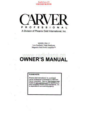 Carver-PM1_5-pwr-om维修电路原理图.pdf
