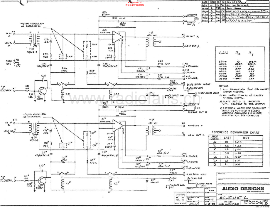 AudioDesigns-2668-pre-sch维修电路原理图.pdf_第1页