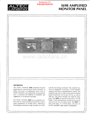 AltecLansing-1698-amp-sm维修电路原理图.pdf