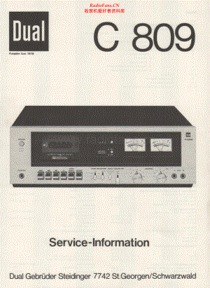 Dual-C809-tape-sm维修电路原理图.pdf