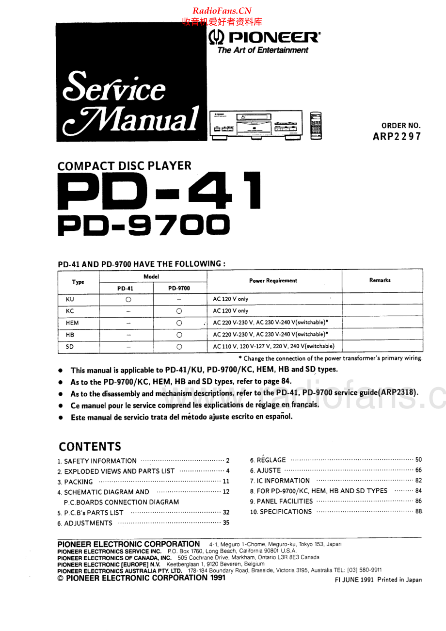 Pioneer-PD41-cd-sm 维修电路原理图.pdf_第1页