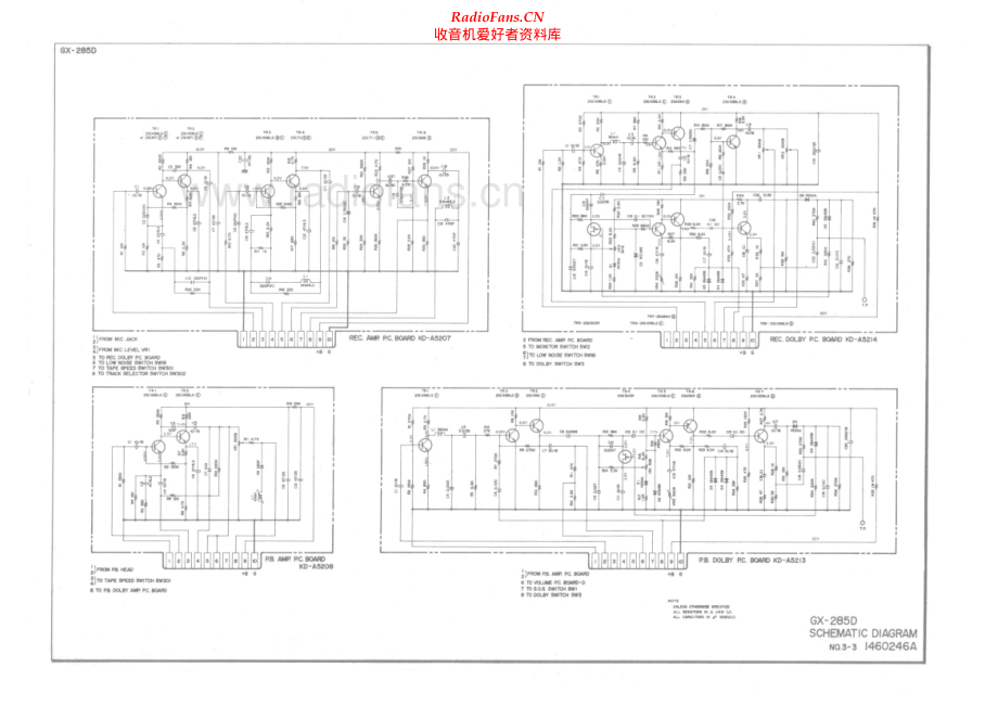 Akai-GX285D-tape-sch维修电路原理图.pdf_第3页