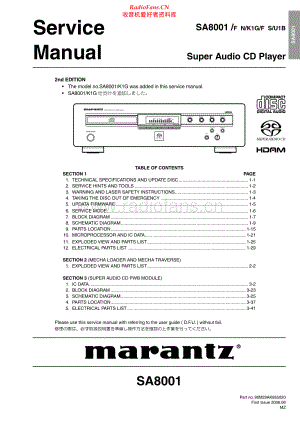 Marantz-SA8001-sacd-sm 维修电路原理图.pdf