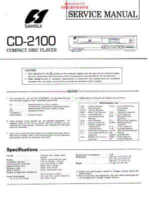 Sansui-CD2100-cd-sm 维修电路原理图.pdf