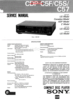 Sony-CDPC5S-cd-sm 维修电路原理图.pdf