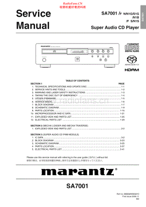 Marantz-SA7001-sacd-sm 维修电路原理图.pdf