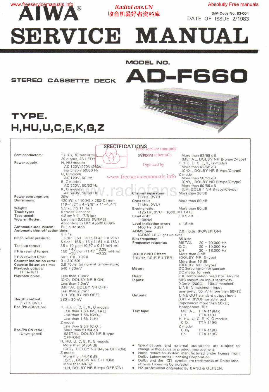 Aiwa-ADF660-tape-sch维修电路原理图.pdf_第1页