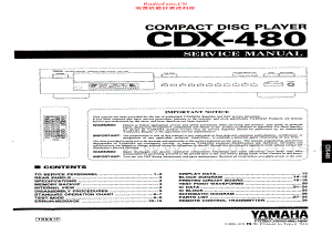 Yamaha-CDX480-cd-sm 维修电路原理图.pdf