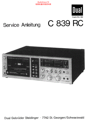 Dual-C839RC-tape-sm维修电路原理图.pdf