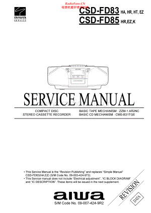 Aiwa-CSDFD85-pr-sm维修电路原理图.pdf