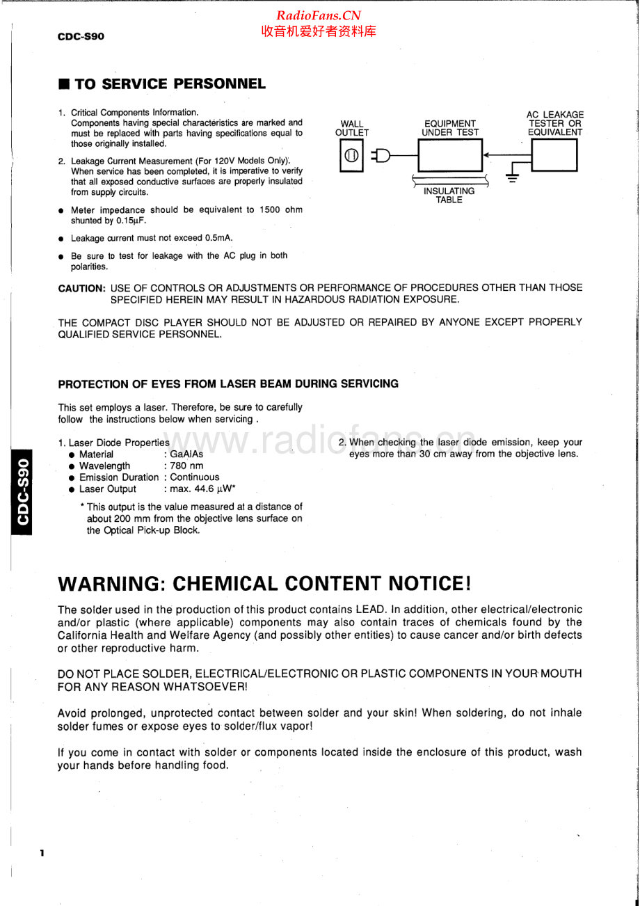 Yamaha-CDCS90-cd-sm 维修电路原理图.pdf_第2页