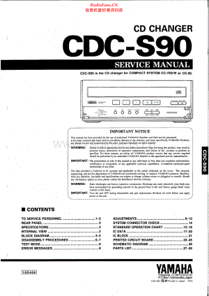 Yamaha-CDCS90-cd-sm 维修电路原理图.pdf