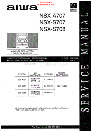 Aiwa-NSXA707-cs-sm维修电路原理图.pdf