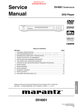 Marantz-DV4001-cd-sm 维修电路原理图.pdf