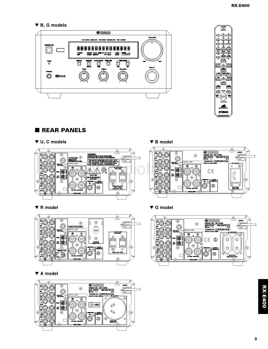 Yamaha-CRXE400-cs-sm 维修电路原理图.pdf_第3页