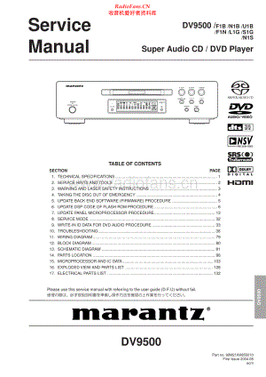 Marantz-DV9500-cd-sm 维修电路原理图.pdf