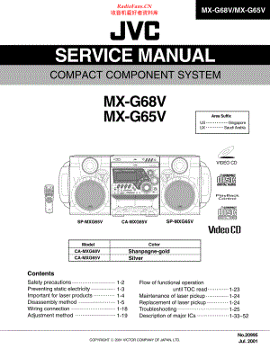 JVC-MXG68V-cs-sm 维修电路原理图.pdf