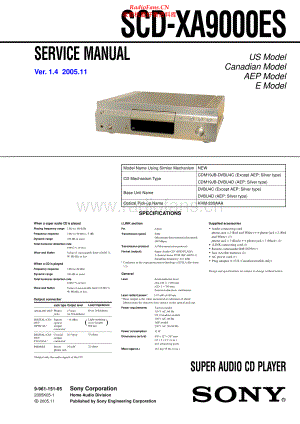 Sony-SCDXA9000ES-sacd-sm 维修电路原理图.pdf