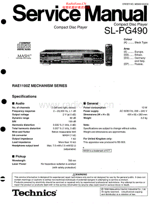 Technics-SLPG490-cd-sm(1) 维修电路原理图.pdf