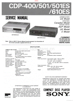 Sony-CDP610ES-cd-sm 维修电路原理图.pdf