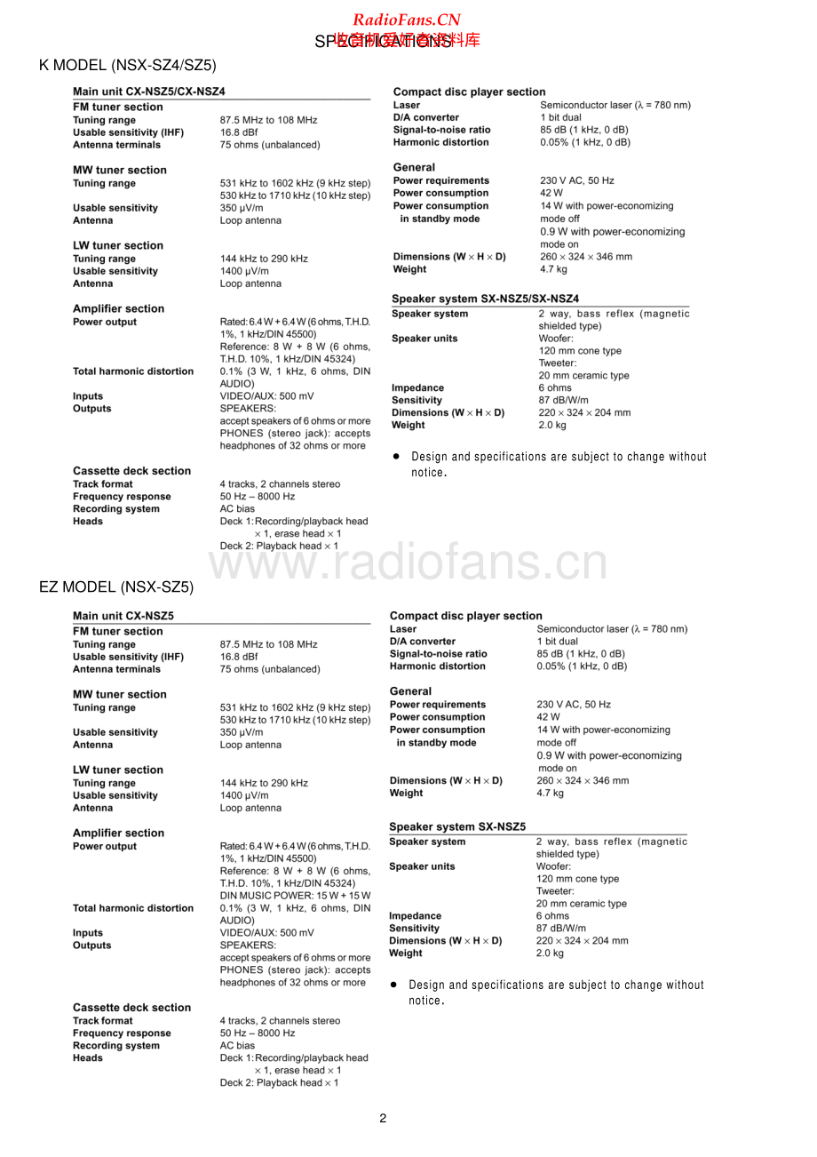 Aiwa-NSXSZ4-cs-sm维修电路原理图.pdf_第2页