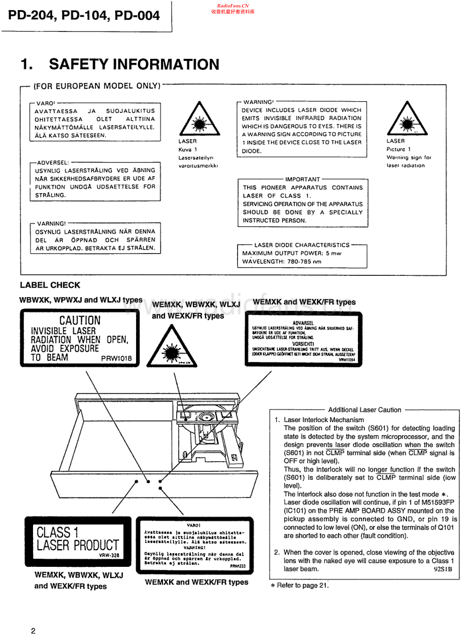Pioneer-PD004-cd-sm 维修电路原理图.pdf_第2页