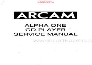 Arcam-AlphaOne-cd-sm维修电路原理图.pdf