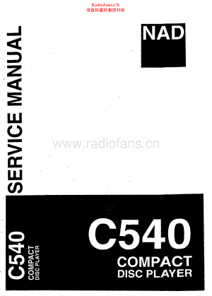 NAD-C540-cd-sm 维修电路原理图.pdf