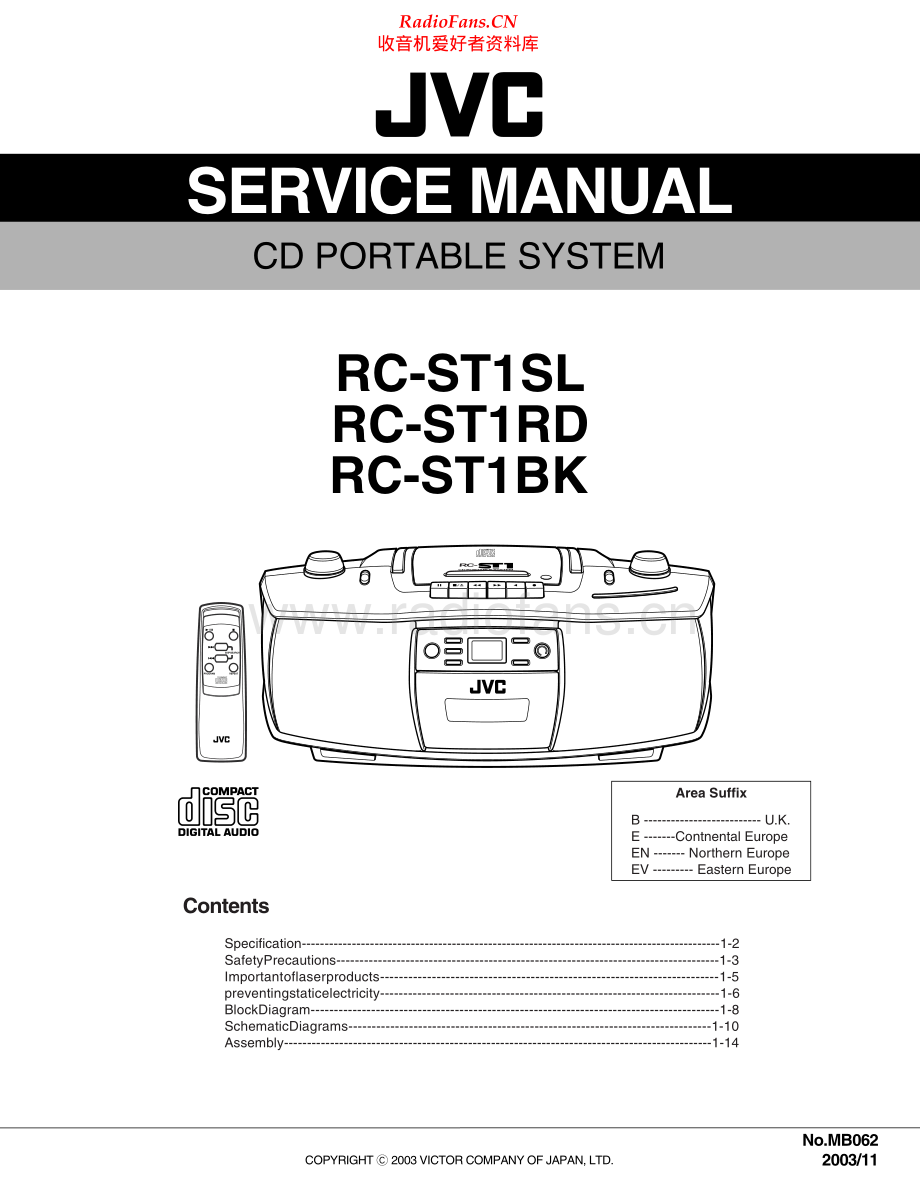 JVC-RCST1-cs-sch 维修电路原理图.pdf_第1页