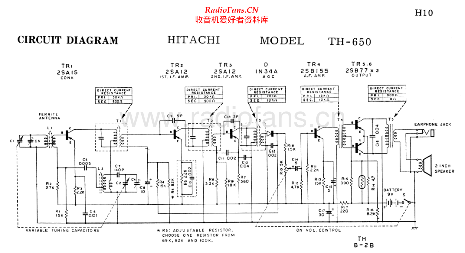 Hitachi-TH650-pr-sch 维修电路原理图.pdf_第1页