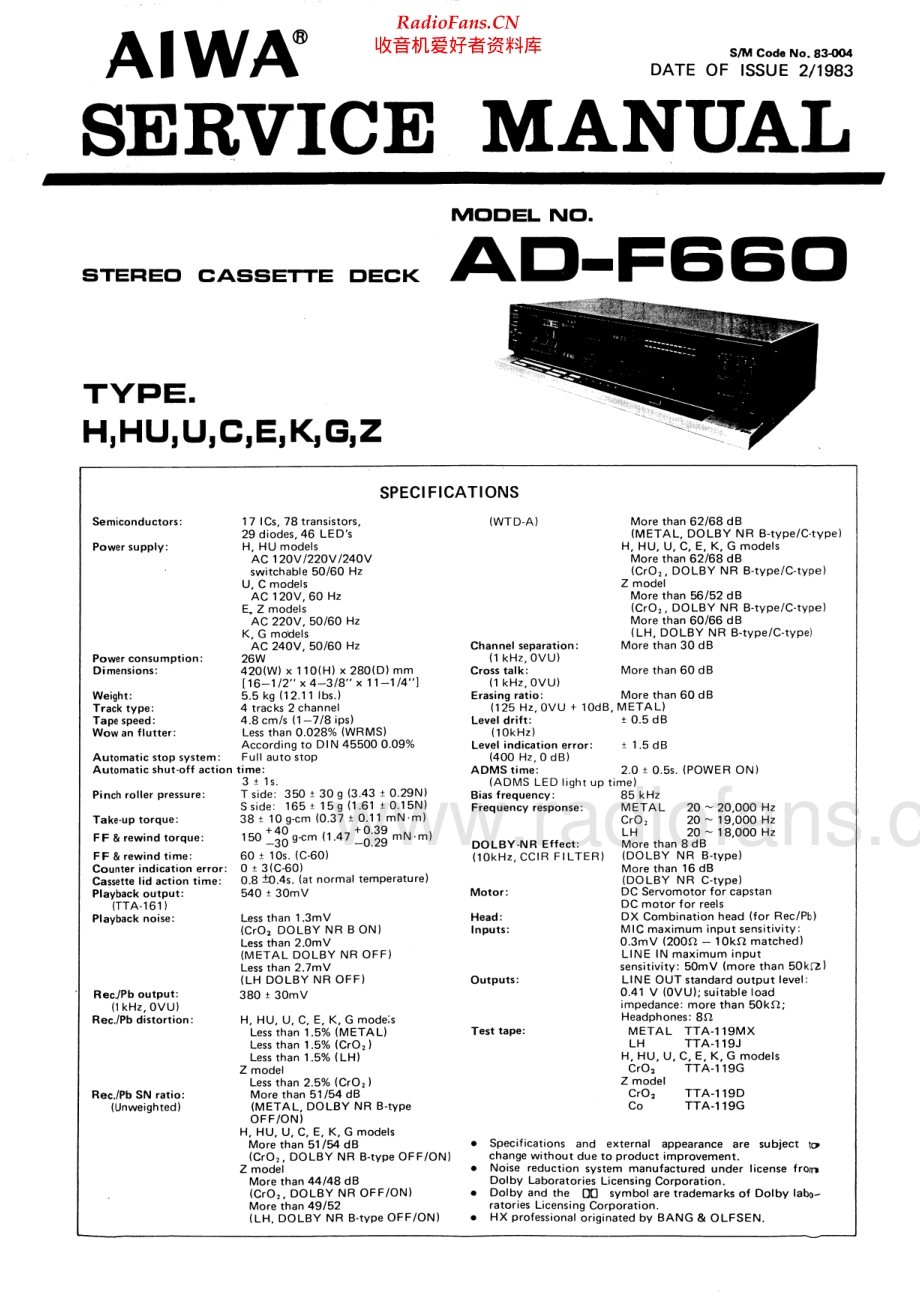 Aiwa-ADF660-tape-sm维修电路原理图.pdf_第1页