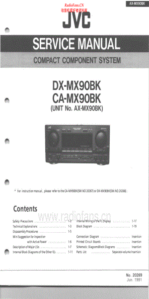 JVC-AXMX90BK-cs-sm 维修电路原理图.pdf
