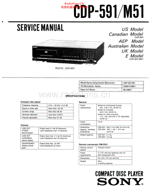 Sony-CDPM51-cd-sm 维修电路原理图.pdf
