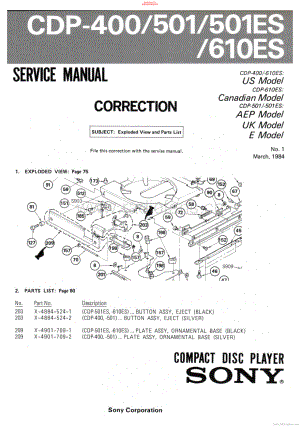 Sony-CDP501-cd-cor 维修电路原理图.pdf