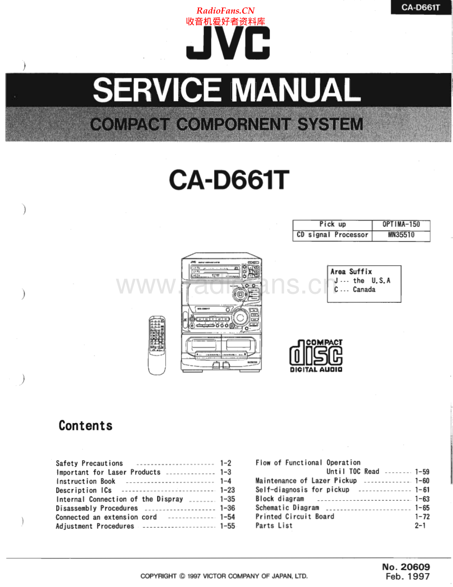 JVC-CAD661T-cs-sm 维修电路原理图.pdf_第1页