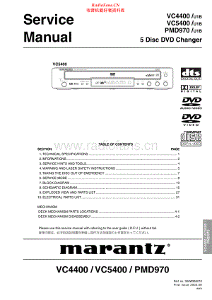 Marantz-VC4400-cd-sm 维修电路原理图.pdf