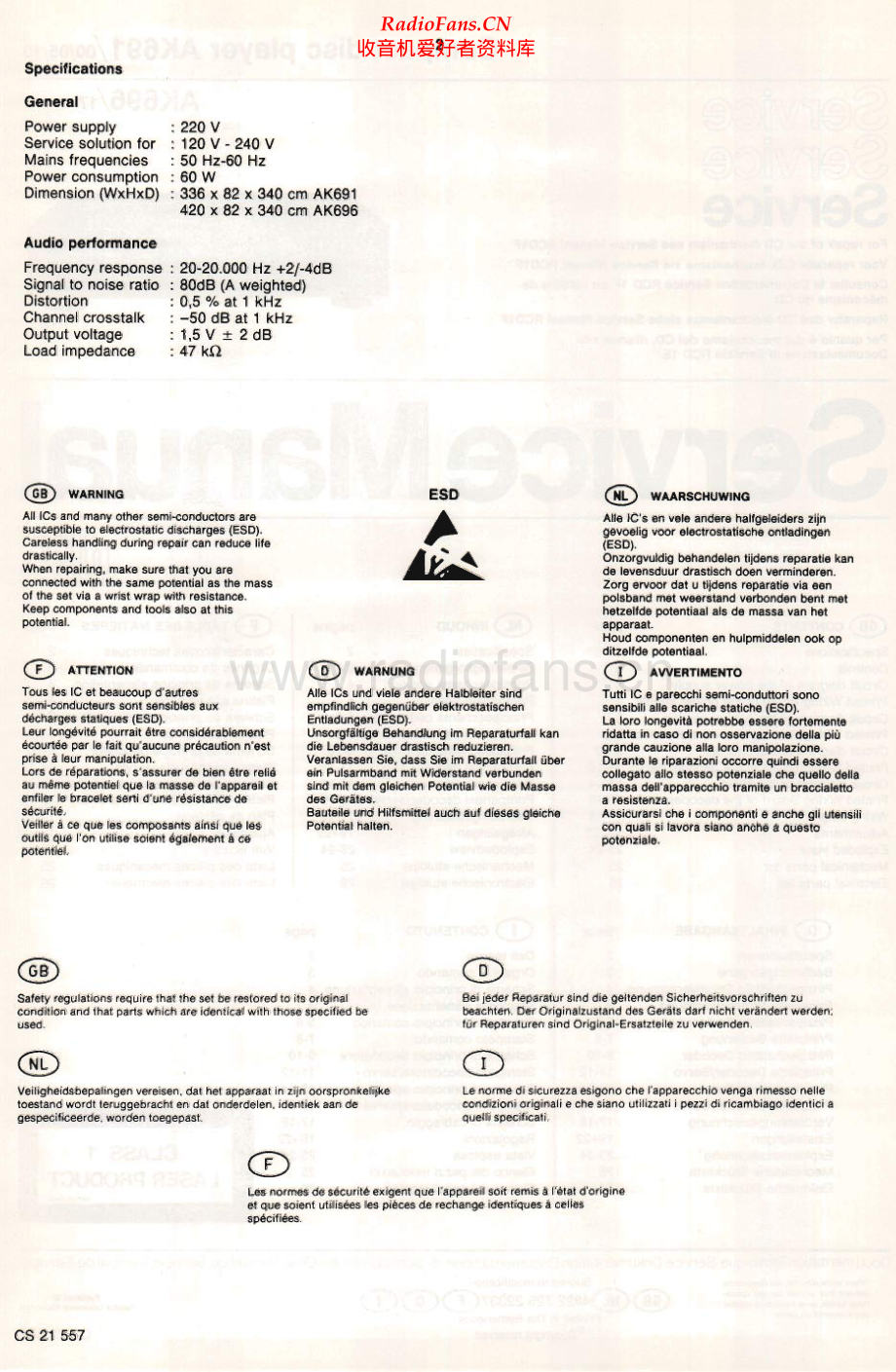 Philips-AK691-cd-sm 维修电路原理图.pdf_第2页