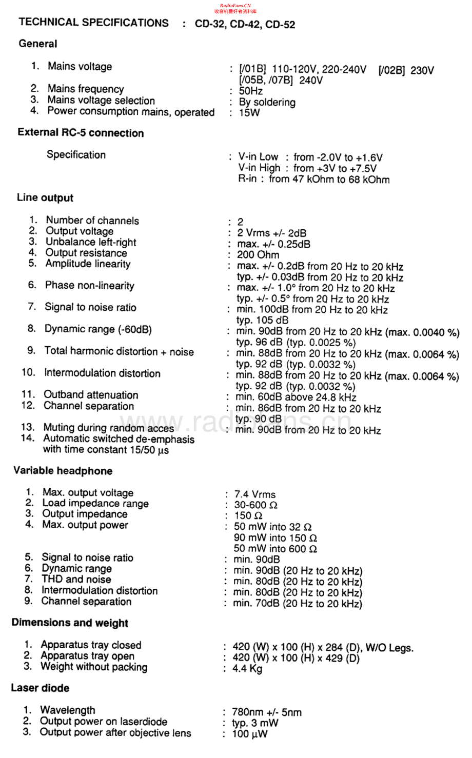 Marantz-CD52-cd-sm 维修电路原理图.pdf_第2页