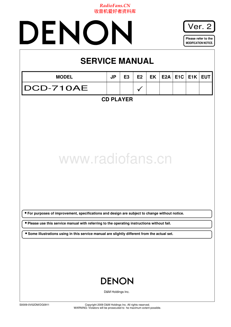Denon-DCD710AE-cd-sm维修电路原理图.pdf_第1页
