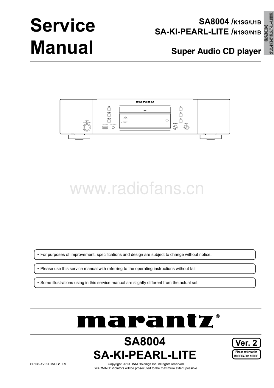 Marantz-SA8004-sacd-sm 维修电路原理图.pdf_第1页
