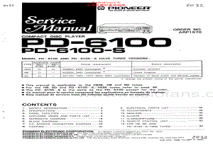Pioneer-PD6100S-cd-sm 维修电路原理图.pdf