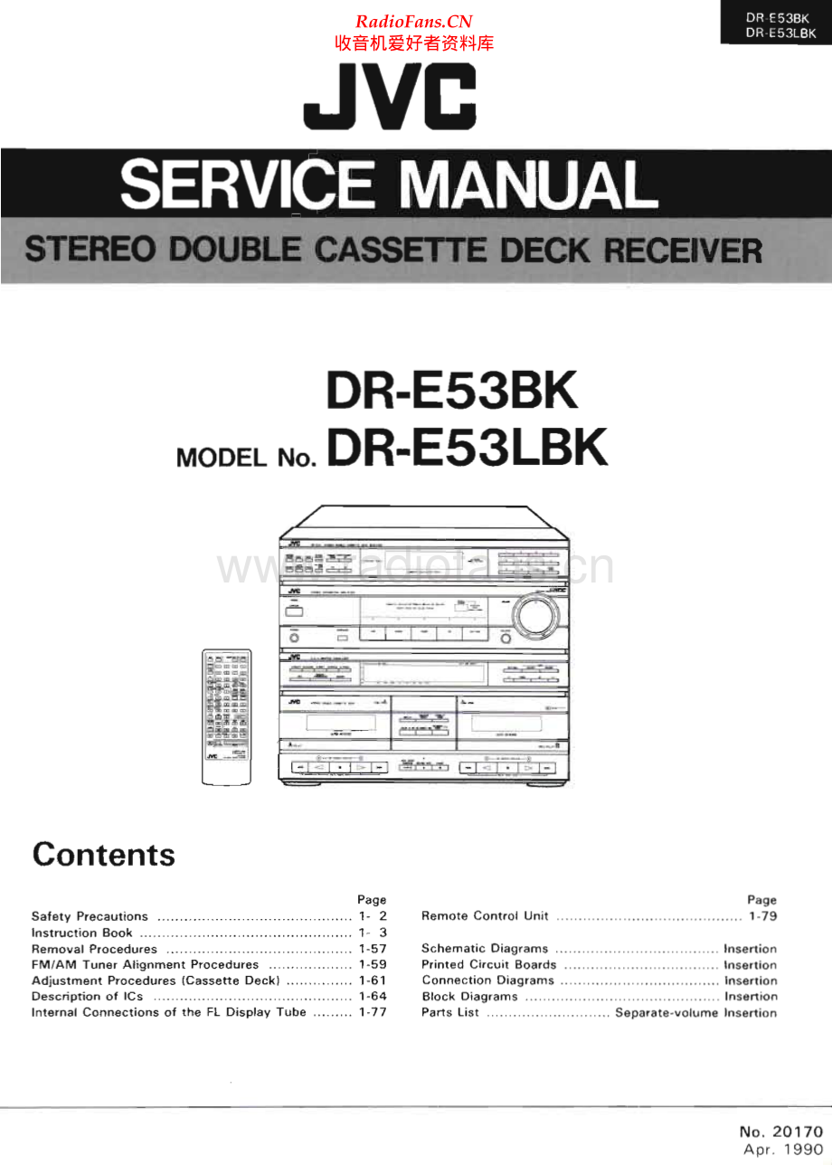 JVC-DRE53LBK-cs-sm 维修电路原理图.pdf_第1页