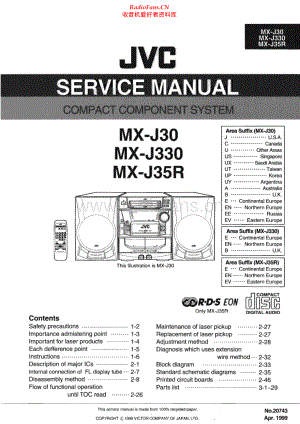 JVC-MXJ330-cs-sm 维修电路原理图.pdf