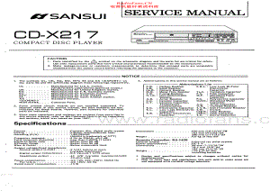 Sansui-CDX217-cd-sm 维修电路原理图.pdf