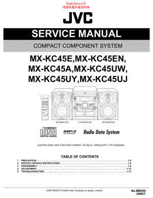 JVC-MXKC45-cs-sm 维修电路原理图.pdf
