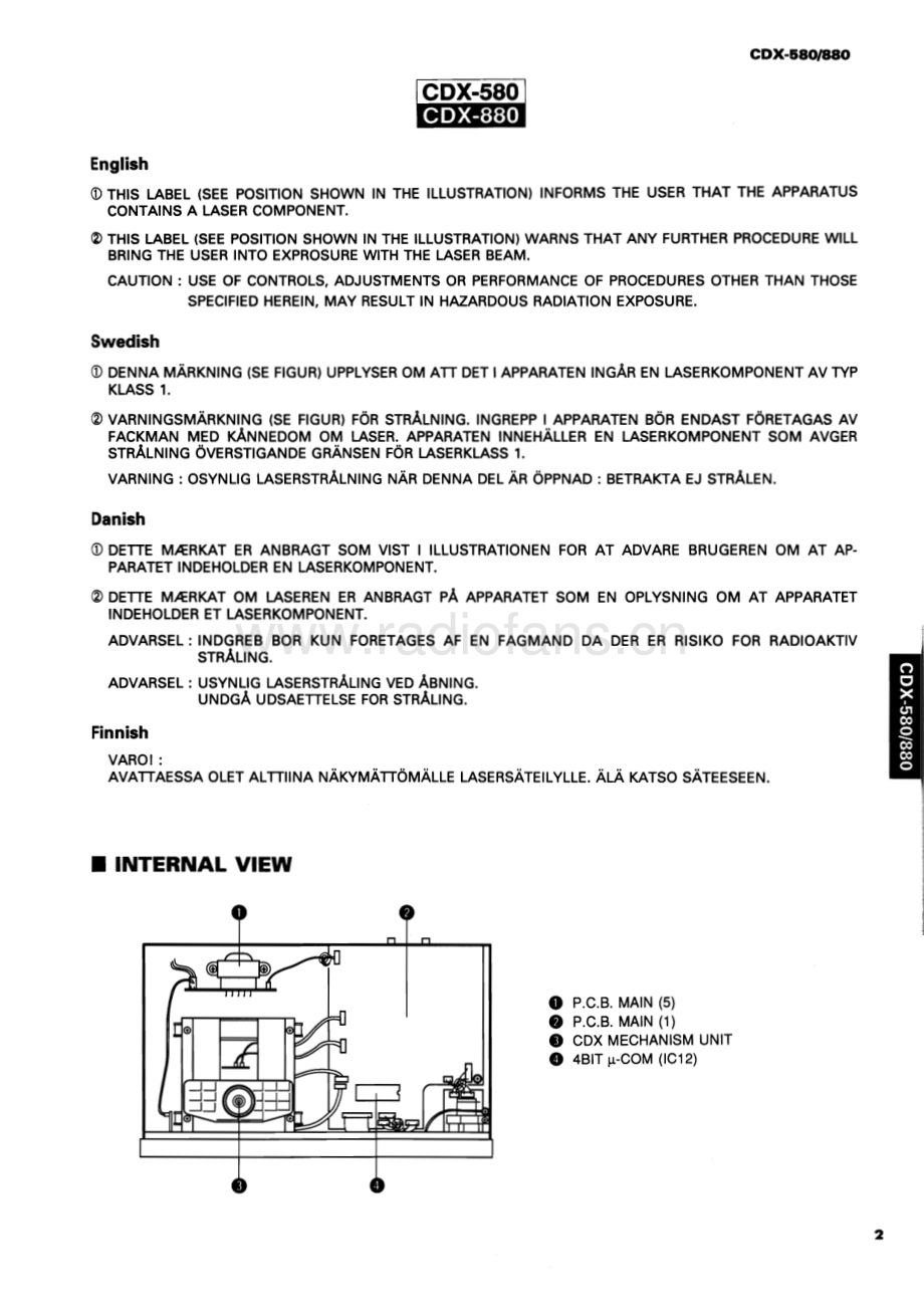 Yamaha-CDX880-cd-sm 维修电路原理图.pdf_第3页
