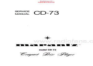 Marantz-CD73-cd-sm 维修电路原理图.pdf