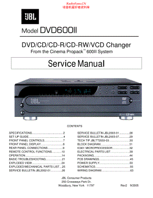 JBL-DVD600_MK2-dvd-sm 维修电路原理图.pdf