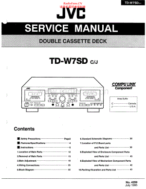 JVC-TDW7SD-tape-sm 维修电路原理图.pdf